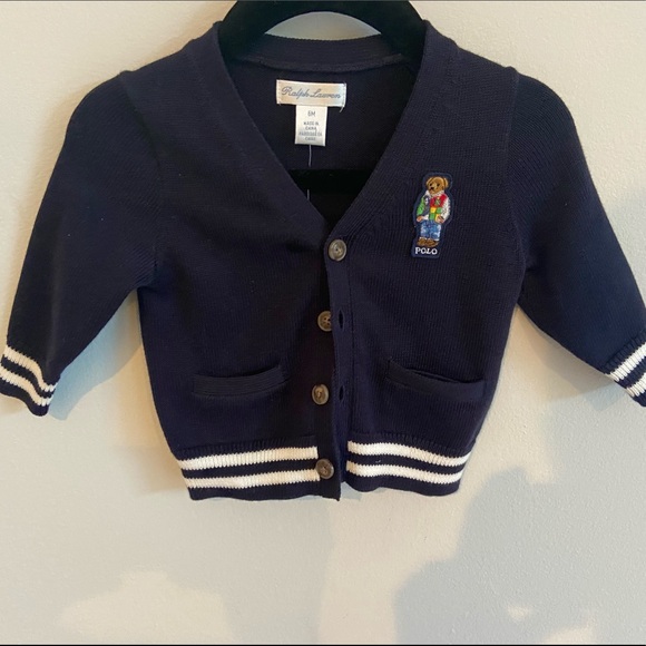 Ralph Lauren polo club bright cardigan - Main Image